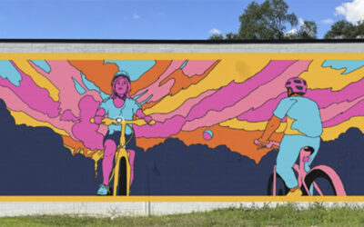 New “Joys of Bicycling” Mural to Transform Major Downtown Kalamazoo Gateway